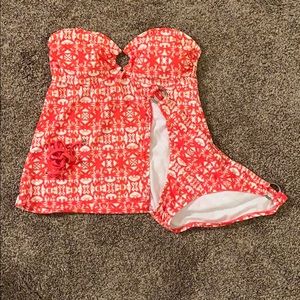 Strapless Orange Swim suit From converse